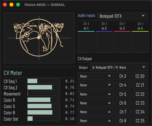 Vision MOD Signal Window
