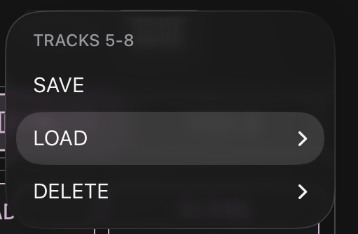 DRUM KIT menu