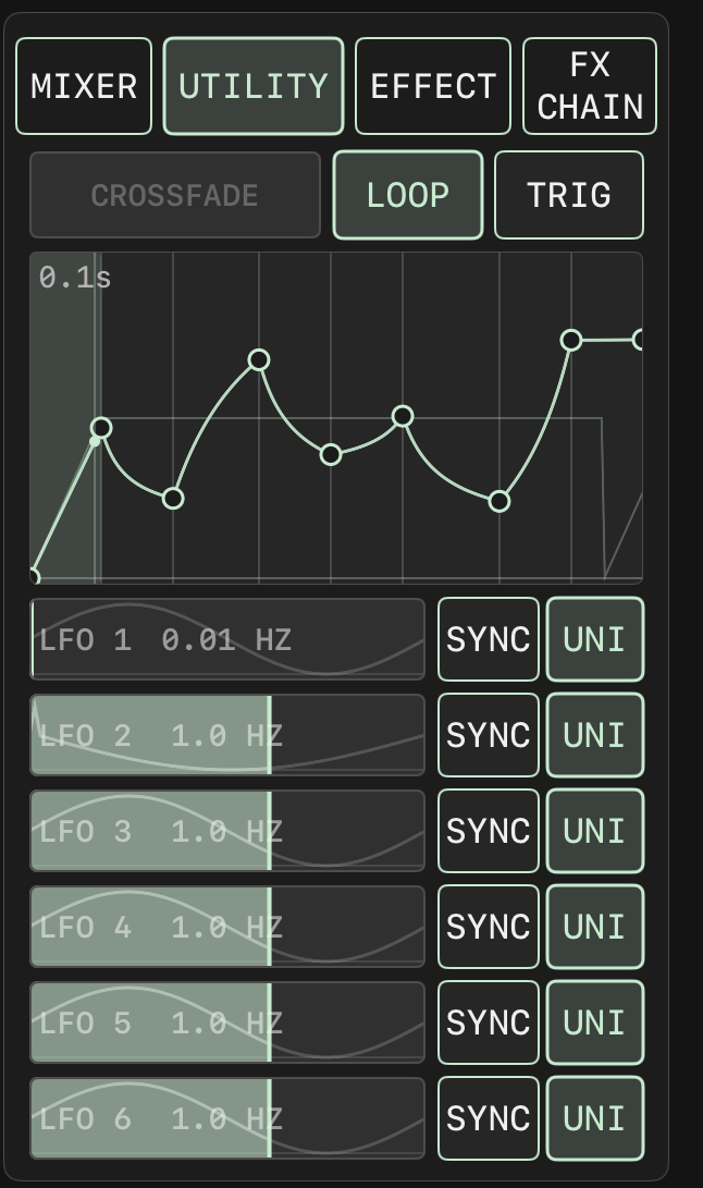 側面板 UTILITY
