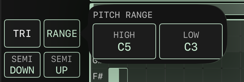 PITCH RANGE 視窗
