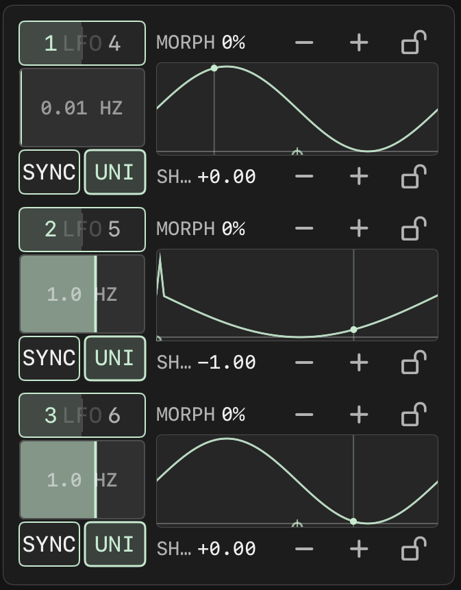LFO 欄