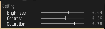 Camera selection dropdown and the camera settings icon.