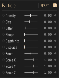 Particle panel.